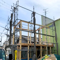 増築用　先行足場｜施工事例 一覧